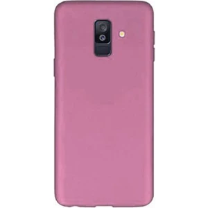 Samsung Galaxy A6 Plus 2018 Premium Matte Silikon Kılıf Pembe