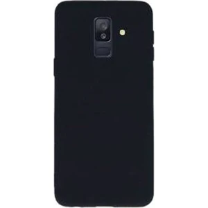 Samsung Galaxy A6 Plus 2018 Premium Matte Silikon Kılıf Siyah