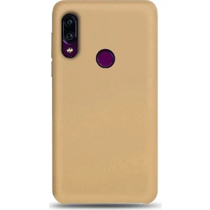 Xiaomi Redmi 7 Premium Matte Silikon Kılıf Gold