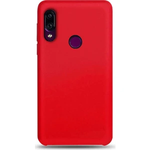 Xiaomi Redmi 7 Premium Matte Silikon Kılıf Kırmızı