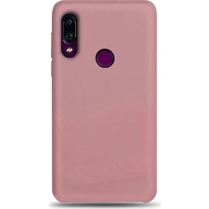 Xiaomi Redmi 7 Premium Matte Silikon Kılıf Pembe