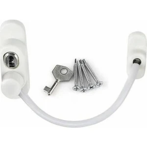 Anahtarlı Halatlı Pvc Kapı Pencere Emniyet Kilidi