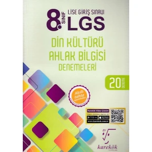 Karekök Yayıncılık 8. Sınıf LGS Din Kültürü ve Ahlak Bilgisi.Denemeleri