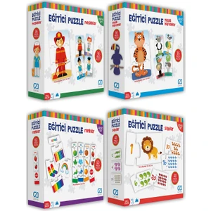 Ca Games Süper 4'lü Eğitici Puzzle Seti