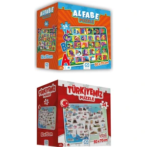 Ca Games 2'li Alfabe ve Türkiyemiz Yer Puzzle Seti