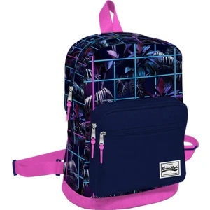 Coral High Çiçek Desenli Lacivert Mini Sırt Çanta - Yaygan 14159