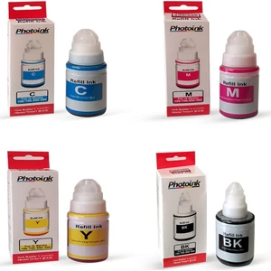 Canon G3411 için 4 Renk 1 Takım Photoink Mürekkep