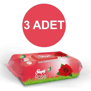 Gül Islak Havlu 3 x 90' Lı