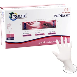 Lateks Pudrasız Large  Small 100'LÜ Eldiven