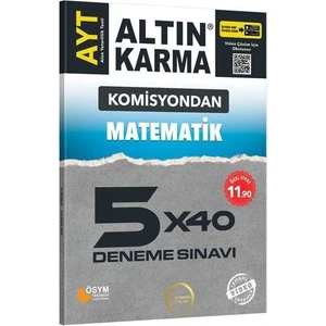 Altın Karma Yayınları AYT  Matematik 5 x 40 Deneme Sınavı