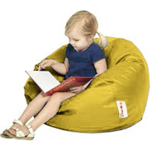 Çocuk Puf Armut Koltuk Sarı