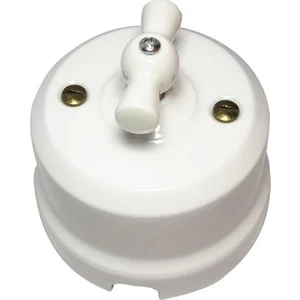 Porselen Anahtar Beyaz Retro