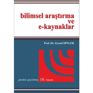 Bilimsel Araştırma Ve E-Kaynaklar-Zeynel Dinler