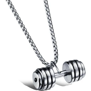 102450028399 Dambıl Halter Dizayn Çelik Erkek Kolye Eb23