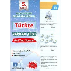 Bulut Eğitim ve Kültür Yayınları Eğitim 5. Sınıf Türkçe Yaprak Test