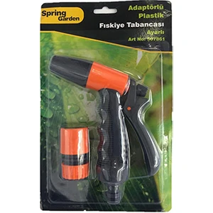 Spring Garden Adaptörlü Plastik Fıskiye Tabancası