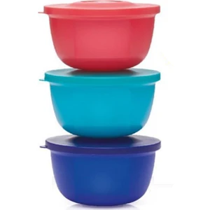 Hsgl Tupperware Yuvarlak Kaplar 3'lü ( Saklama Kabı )