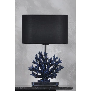 Qdec Modern Dizayn Mercan Abajur Cobalt Siyah