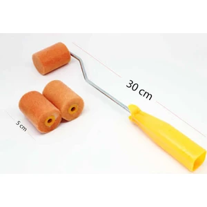 Kadife Rulo Fırça 5 Cm. 3 Yedekli