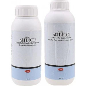 Kristal Şeffaf Epoksi Reçine Seti (1000 ml + 500 Ml)