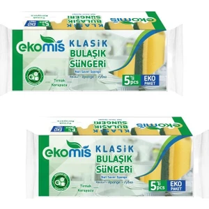 Klasik Bulaşık Süngeri 5'Li Paket x2'li