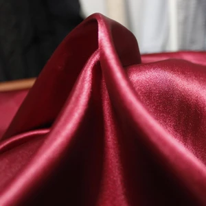 Bordo Parlak Saten Kumaş