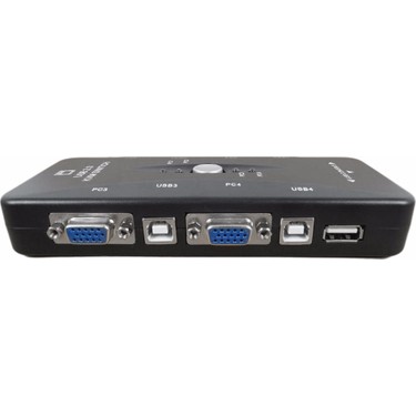 Triline 4 Port Usb Kvm Switch 4Pc Tek Monitör Kontrol Fiyatı