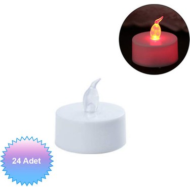Kirmizi Kalp Tealight Mum 50 Adet