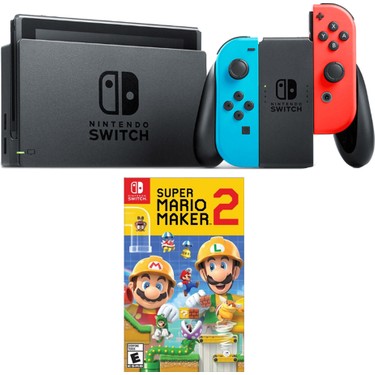 Nintendo Switch Renkli Mavi Kirmizi Super Mario Maker 2 Fiyati Nintendo Switch Renkli Mavi Kirmizi Super Mario Maker 2 Fiyati