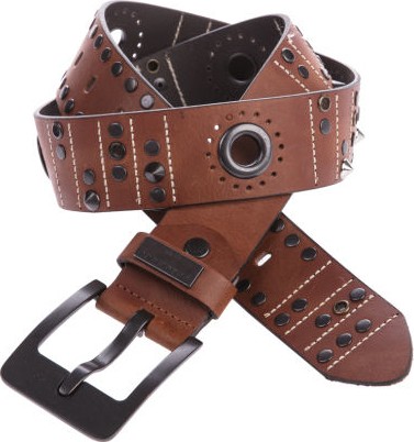 Cipo & Baxx Cipo&Baxx CG162 Gerçek Deri Metal Delikli Erkek Kemer