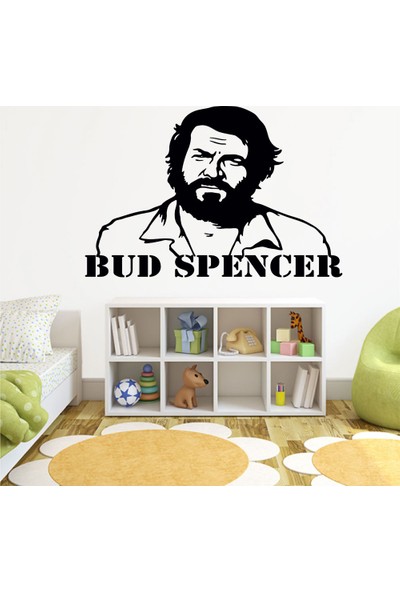 Tatfast Bud Spencer Duvar Stıcker 40 x 60 cm Siyah