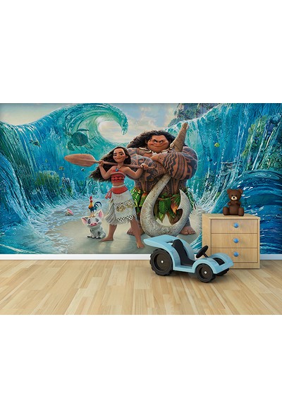 Moda Duvar Moana-Okyanusya Çocuk Odası Vinil Duvar Kağıdı 250 x 150 cm ACF-6001707-3