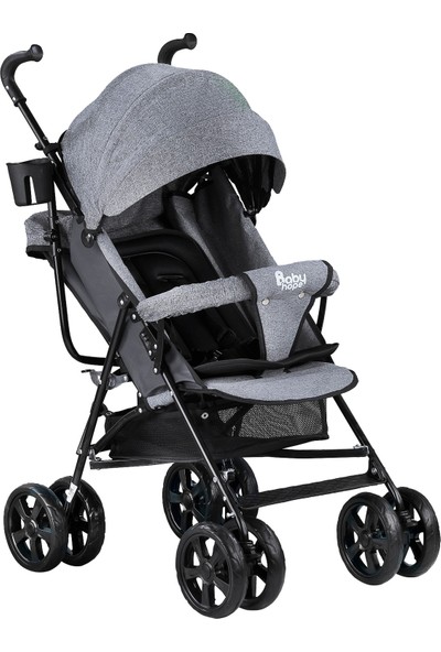 Babyhope Sa-7 Tam Yatar Baston Bebek Arabası Gri
