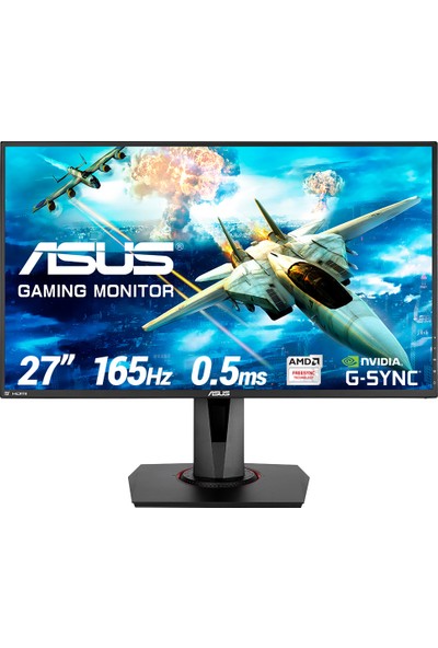 Asus VG278QR 27" 165Hz 0.5ms (HDMI + Display + DVI-D) FreeSync/GSync Full HD TN Oyuncu Monitör
