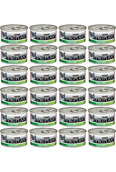 Pro Plan Sterilised Ton Ve Somonlu Kısırlaştırılmış Kedi Konservesi 85Gr (24 Adet)
