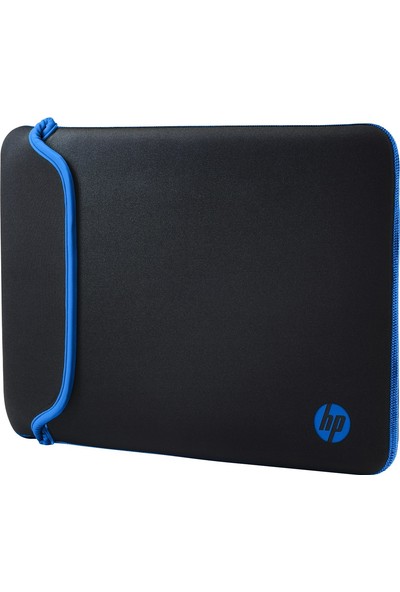 Hp V5C27AA 14" Neopren Ters Çevrilebilir Notebook Kılıf Siyah/Mavi