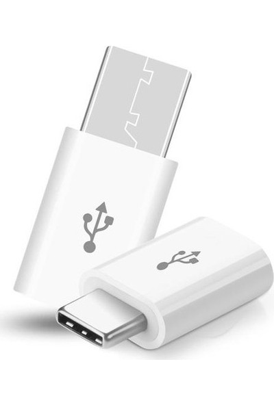 Shark Micro USB To Type-C OTG Dönüştürücü Adaptör Beyaz