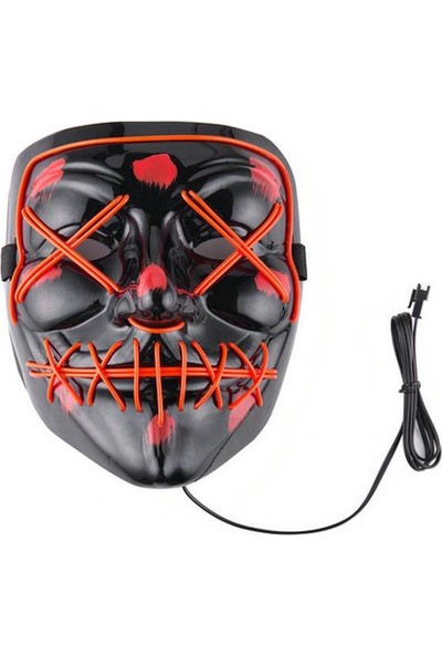 Maxfoni Maxfoni Neon Işıklı Led Maske - Renkli Led Maske