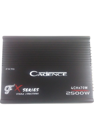 Cadence Fx70 2500W 4 Kanal Oto Amfi 4X70 Rms