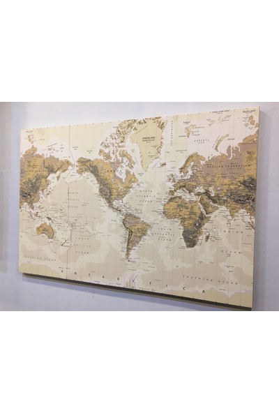 Mapofx Kanvas Dünya Haritası