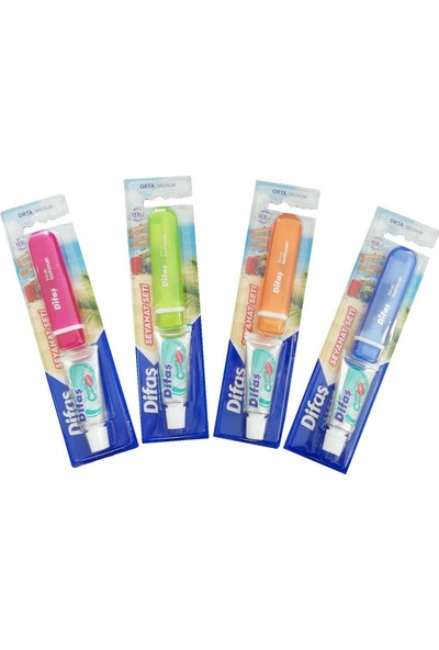 Difaş Seyahat Seti Diş Fırçası + Diş Macunu 15 ml