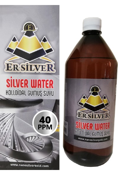 Kolloidal Gümüş Mineralli Su (40 Ppm-1000 ml)
