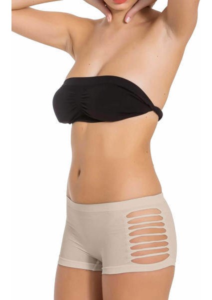Yırtık Panty Şort 1247