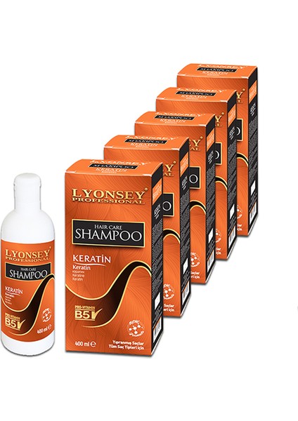 Keratin Şampuanı 400 ml 5 Adet