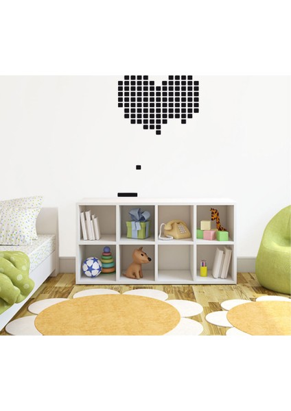 Tetrıs Hearth Duvar Stıcker 40 x 60 cm Siyah
