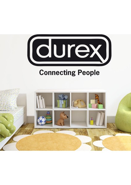 Durex Connectıng People Duvar Stıcker 40 x 80 cm Siyah