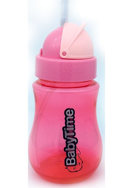 Renkli Pipetli Bardak Pembe
