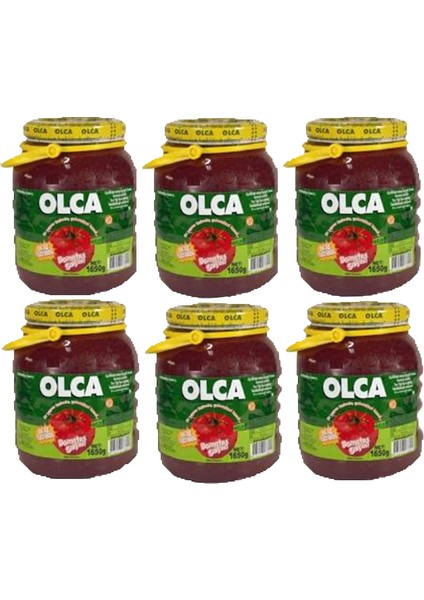 Domates Salçası Pet 1650 gr 6 Adet