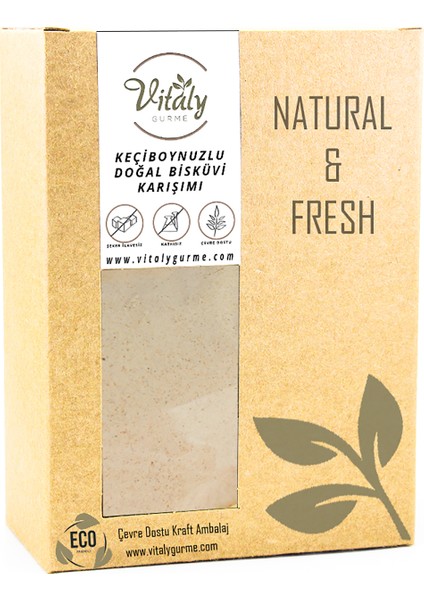 Doğal Keçiboynuzlu Bebek Bisküvi Karışımı 250 gr