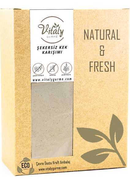 Doğal Şekersiz Kek Karışımı 250 gr